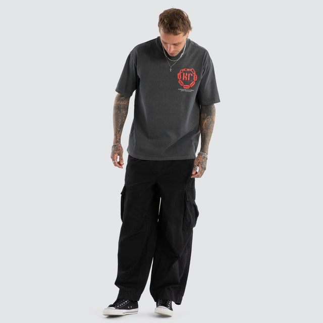 Razor Light Box Fit Tee Pigment Asphalt