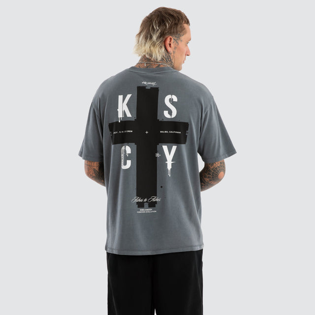 Delta Box Fit Tee Pigment Turbulence