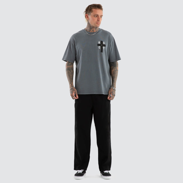 Delta Box Fit Tee Pigment Turbulence
