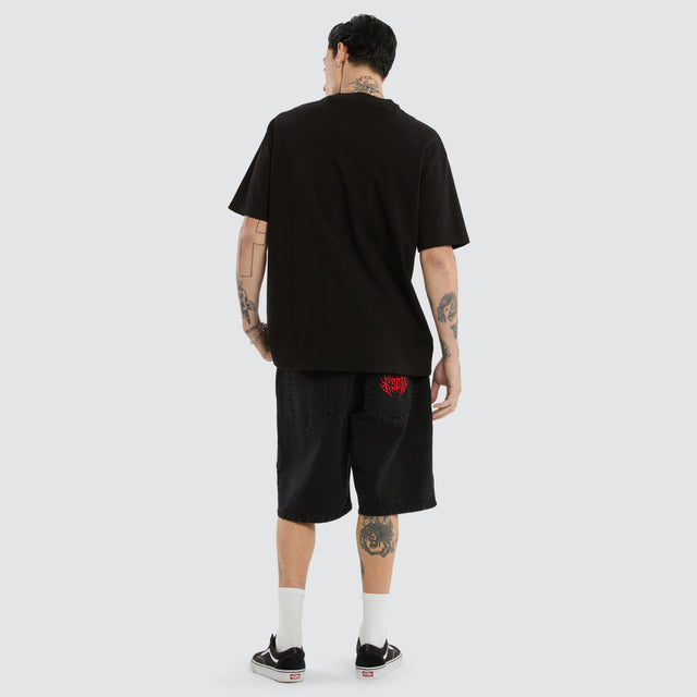 Obelisk Box Fit Tee Jet Black