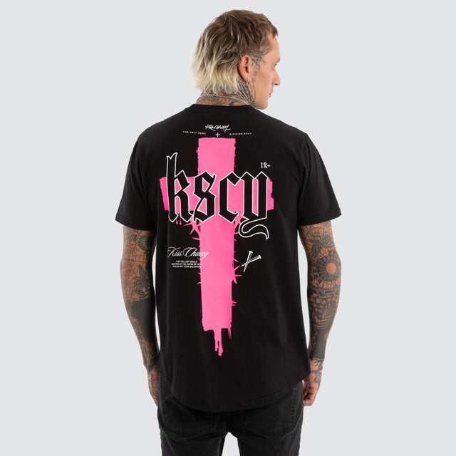 Church Dual Curved Tee Jet Black