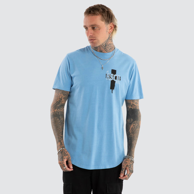Church Dual Curved Tee Pigment Blissful Blue