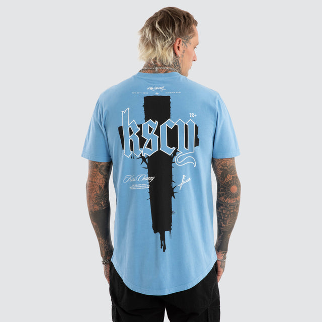 Church Dual Curved Tee Pigment Blissful Blue