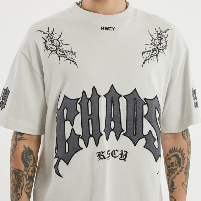 Castly Loopback Street Tee Glacier Grey