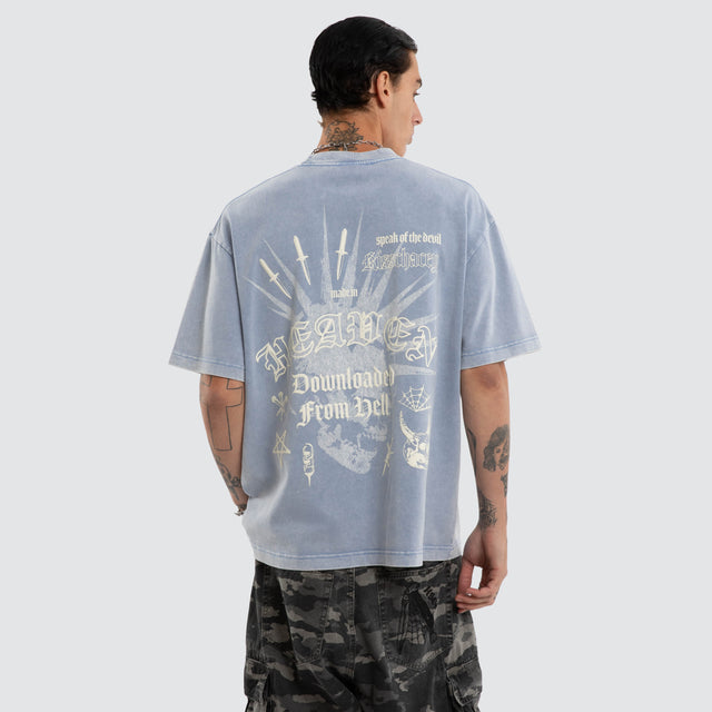 Model wears Strider Street Tee Snow Allure T-Shirts Grey - image 1