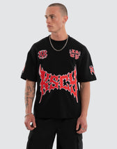 Hustler Loopback Street Tee Jet Black