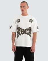 Hustler Loopback Street Tee Natural White