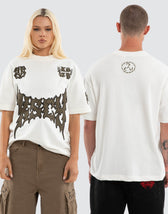 Hustler Loopback Street Tee Natural White