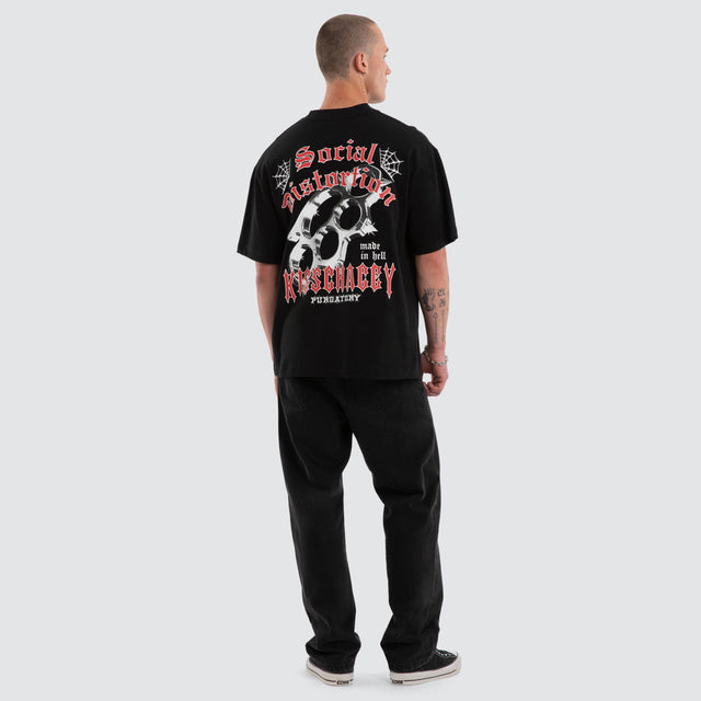 Distortion Street Tee Jet Black