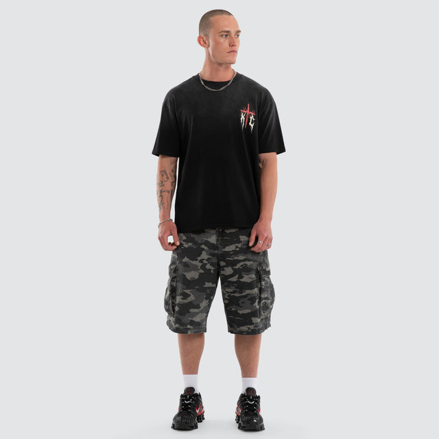 Mayhem Box Tee Sunbleached Black