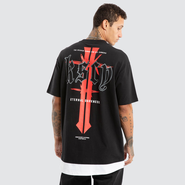 Eternal Box Layer Tee Jet Black