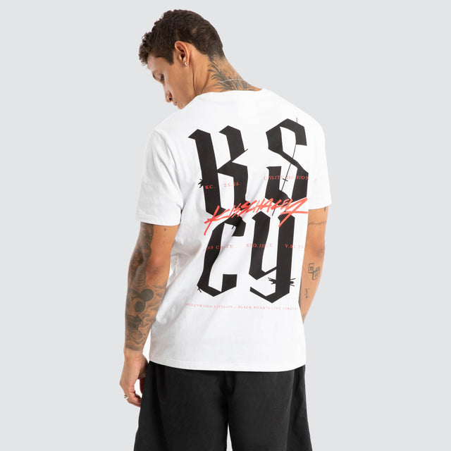 Twisted Standard Tee White