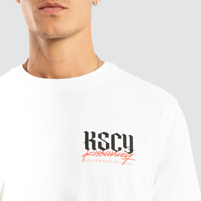 Twisted Standard Tee White