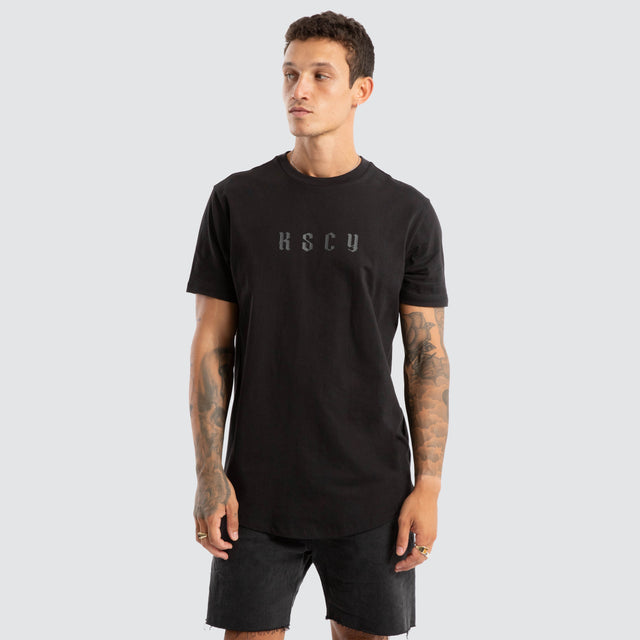 Surplus Dual Curved Tee Jet Black