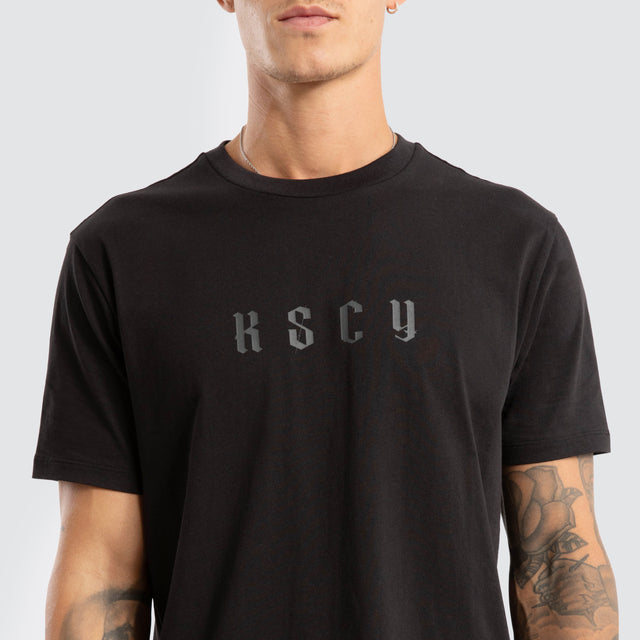Surplus Dual Curved Tee Jet Black