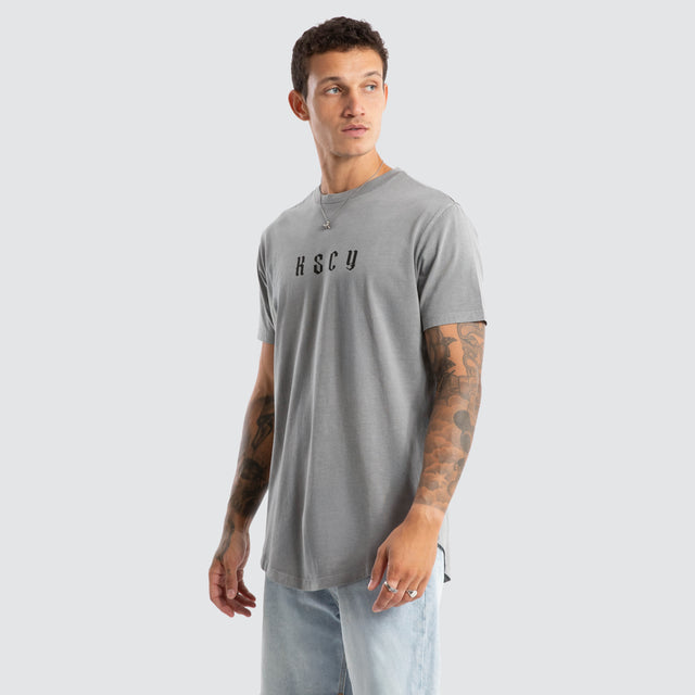Surplus Dual Curved Tee Pigment Frost Grey
