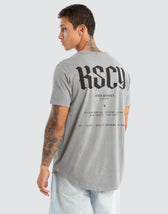 Surplus Dual Curved Tee Pigment Frost Grey