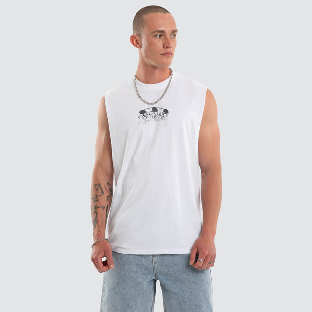 Death Wish Relaxed Muscle White