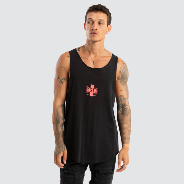 Vandal Raw Tank Jet Black