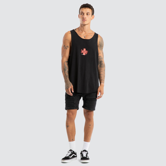 Vandal Raw Tank Jet Black