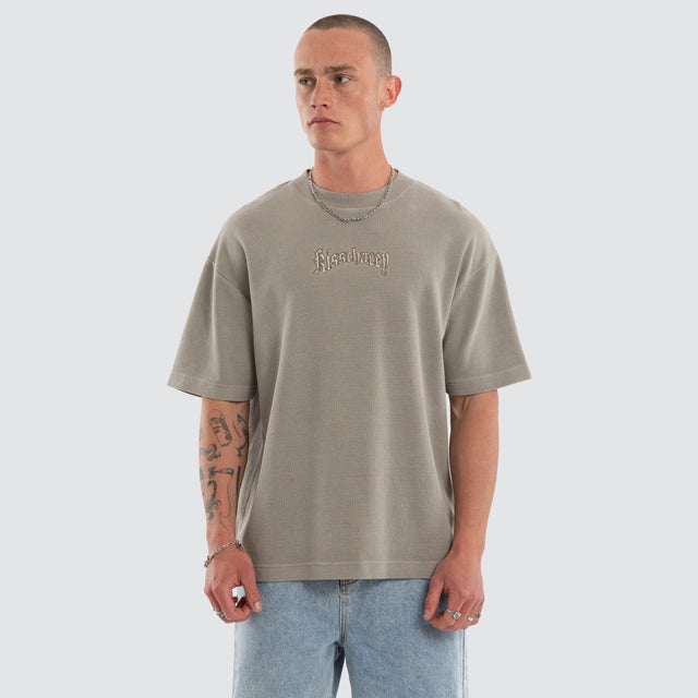 Scars Waffle Street Tee Pigment Morning Dove