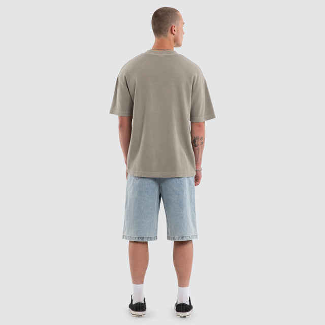 Scars Waffle Street Tee Pigment Morning Dove