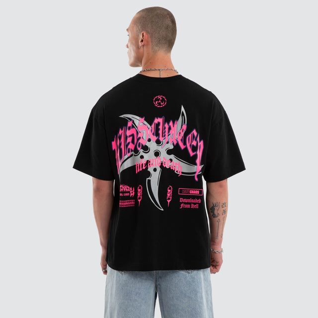 Shield Street Tee Jet Black