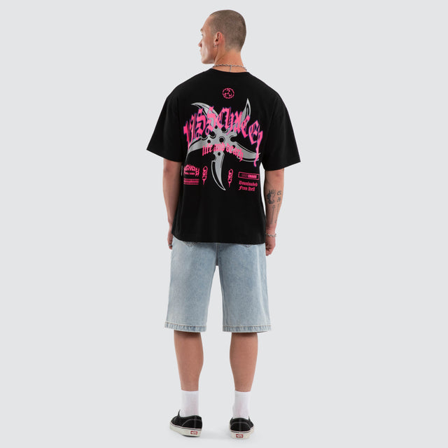 Shield Street Tee Jet Black