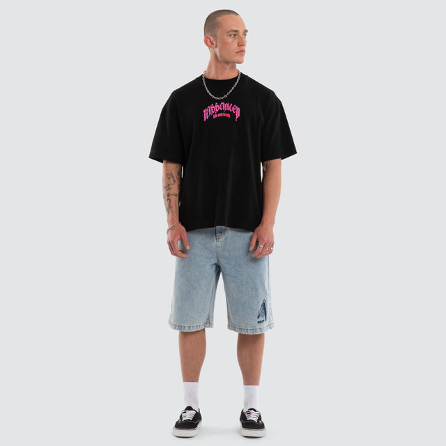 Shield Street Tee Jet Black