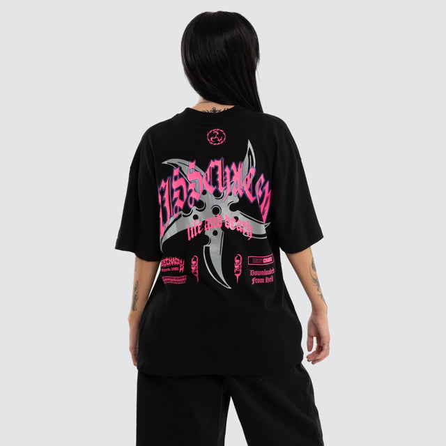 Shield Street Tee Jet Black