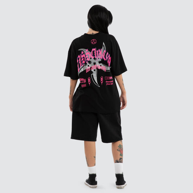 Shield Street Tee Jet Black