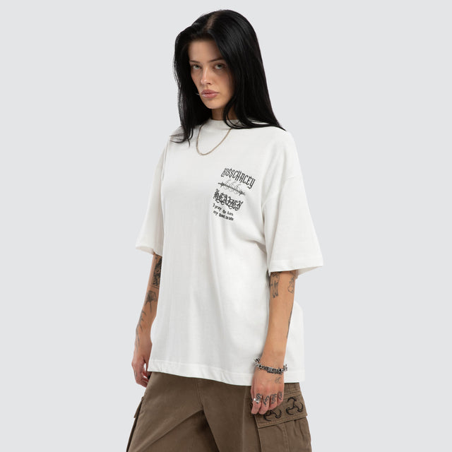 Abyss Street Tee Natural White