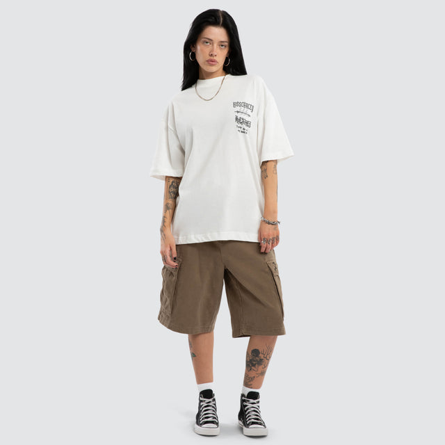 Abyss Street Tee Natural White