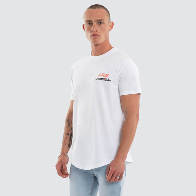 Prodigy Dual Curved Tee White