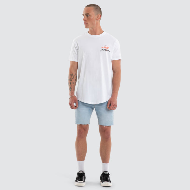Prodigy Dual Curved Tee White