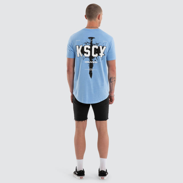 Imperial Dual Curved Tee Pigment Vista Blue