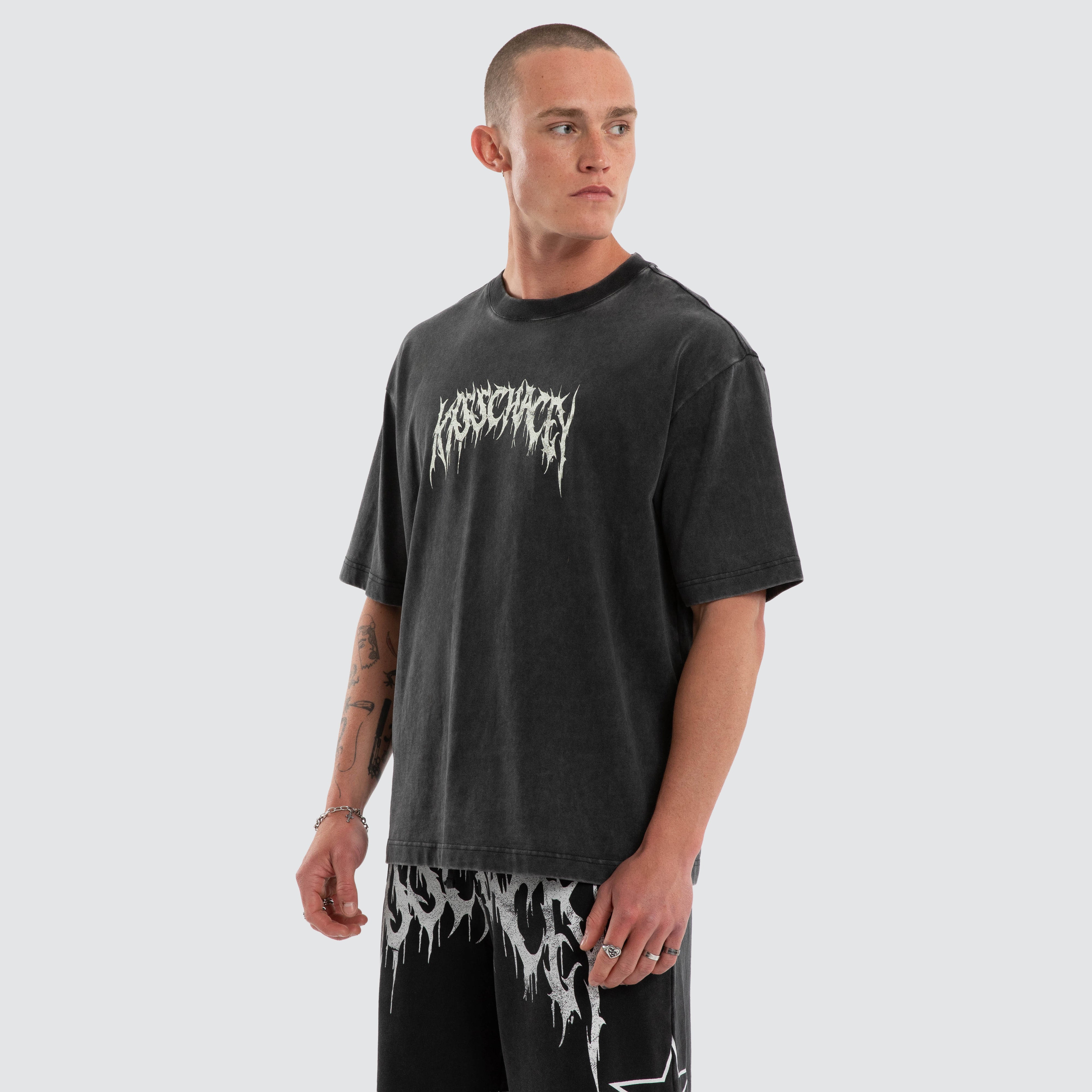 KSCY Cagey Oversized Tee in Black | Neverland Store