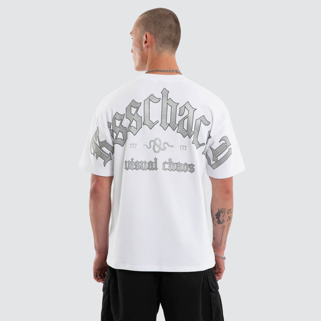Broken Loopback Street Tee Optical White