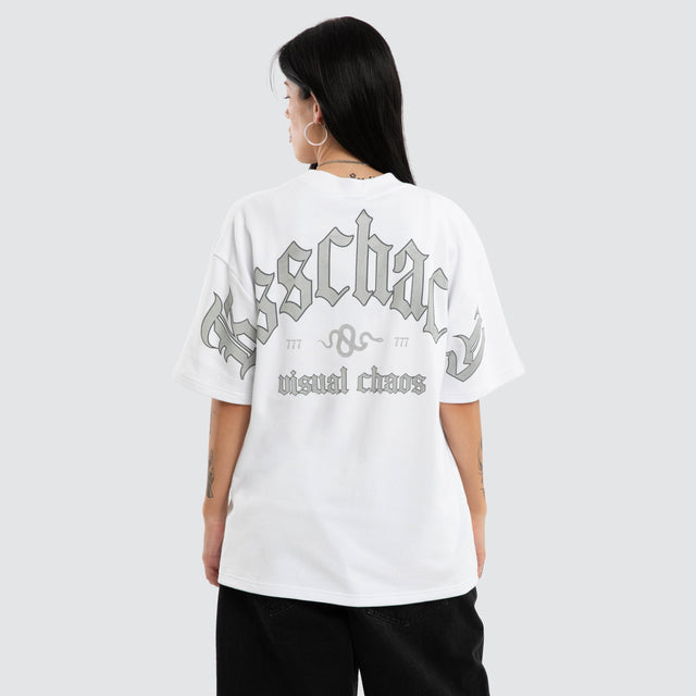 Broken Loopback Street Tee Optical White