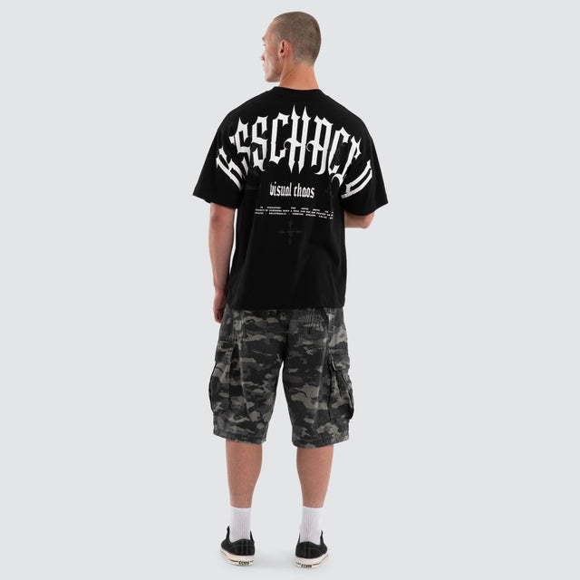 Model wears Seek Heaven Street Tee Jet Black T-Shirts Black – image 5