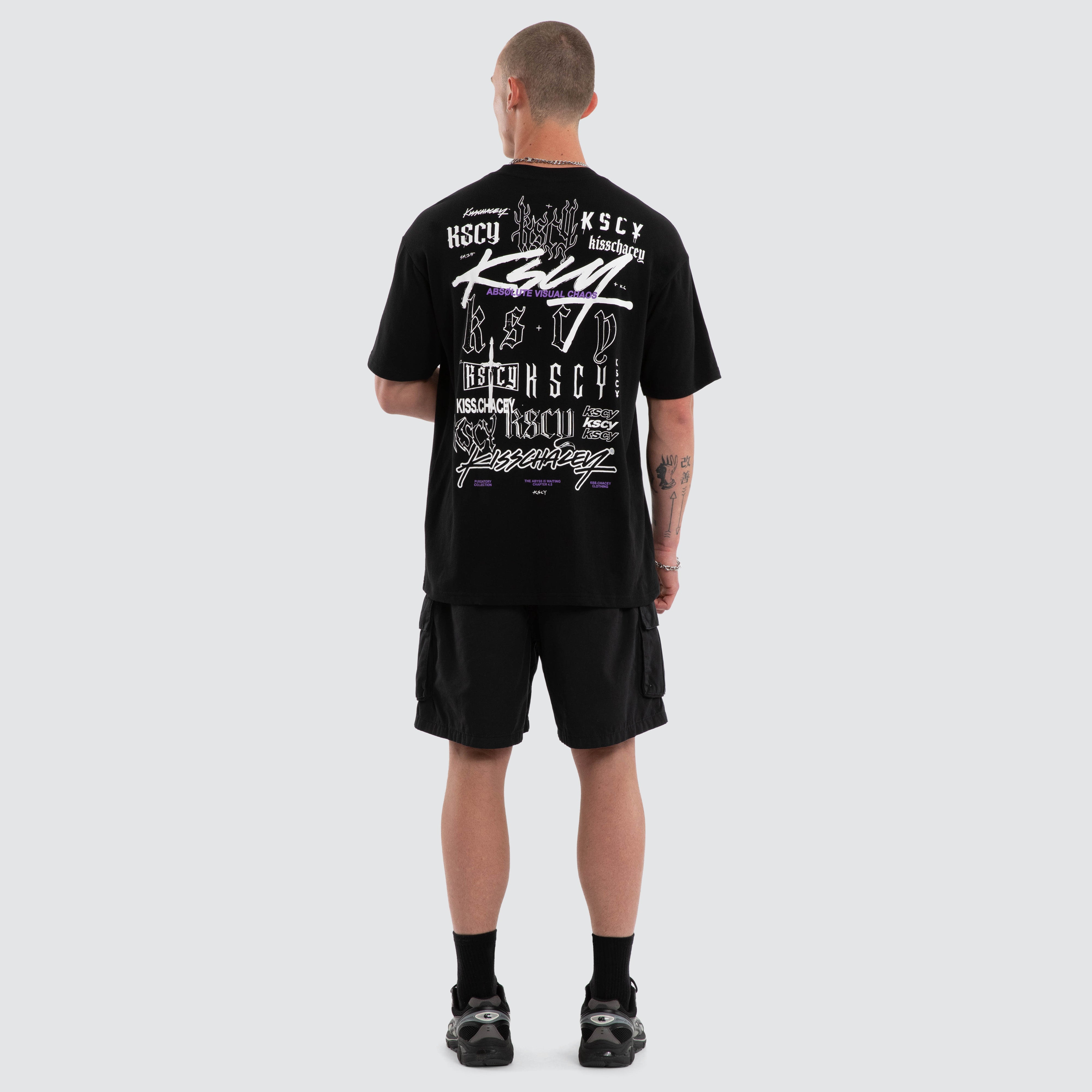 KSCY Absolute Box Fit Tee in Black | Neverland Store