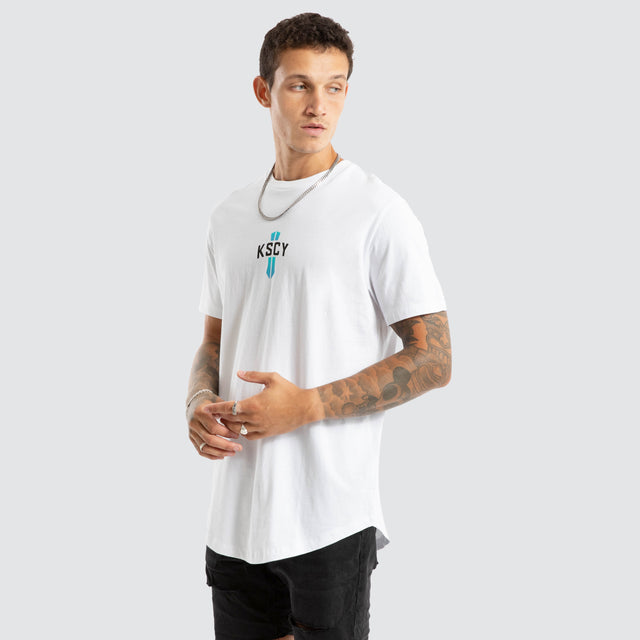 Delight Dual Curved Tee White