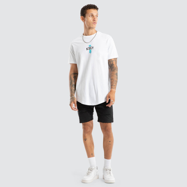 Delight Dual Curved Tee White