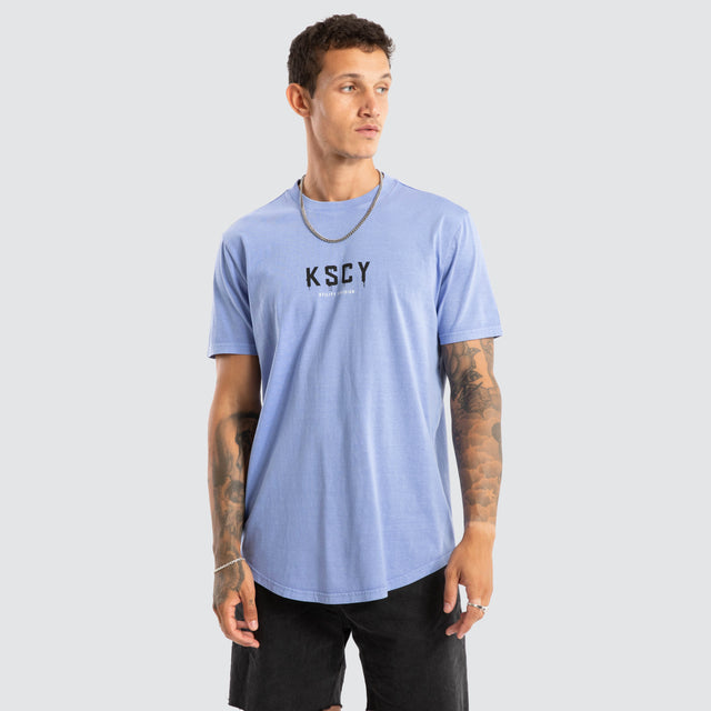 Division Dual Curved Tee Pigment Purple Trumpet