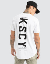 Division Dual Curved Tee White