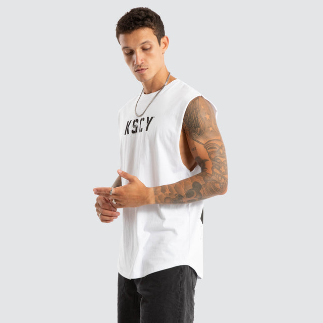 Utility Dual Curved Muscle White