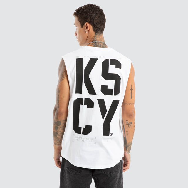 Utility Dual Curved Muscle White