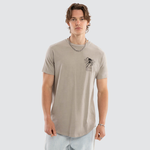 Dune Dual Curved Tee Pigment Paloma