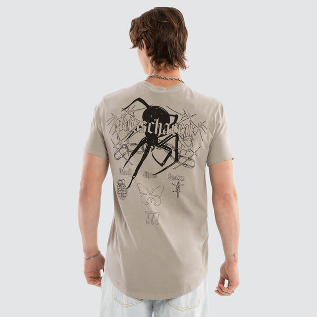 Dune Dual Curved Tee Pigment Paloma