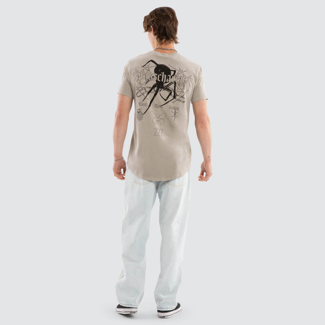 Dune Dual Curved Tee Pigment Paloma